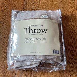 Chenille Throw 40” by 60” Super Soft Lightweight